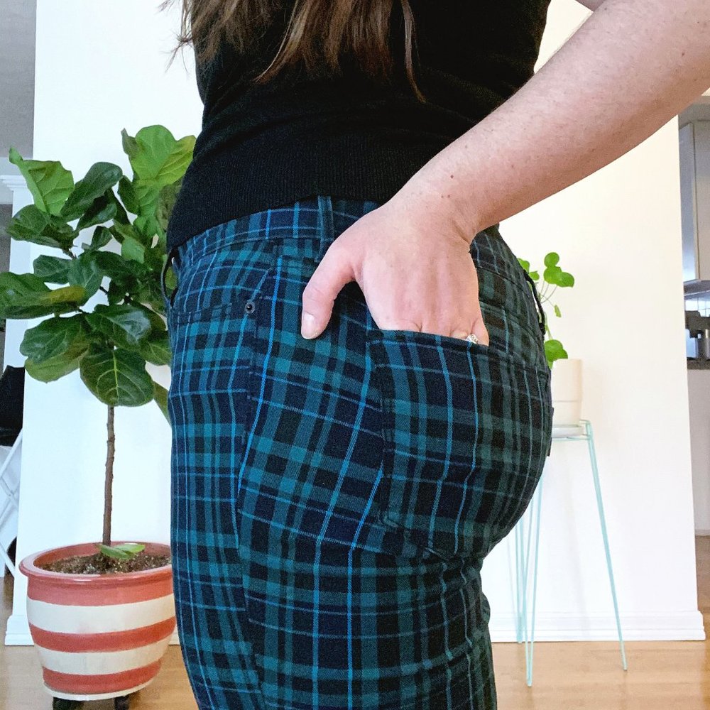 Levi’s Plaid Skinny Jeans 16/33